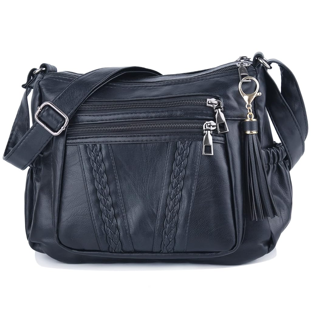 PALAY® Fashion Shoulder Bag for Women PU Leather Multi-layer Compartment Sling Tote Bags Crossbody Pouch Bag Causal Shoulder Bag for Travel, Daily, Commuting PALAY® Fashion Shoulder Bag for Women PU Leather Multi-layer Compartment Sling Tote Bags Crossbody Pouch Bag Causal Shoulder Bag for Travel, Daily, Commuting